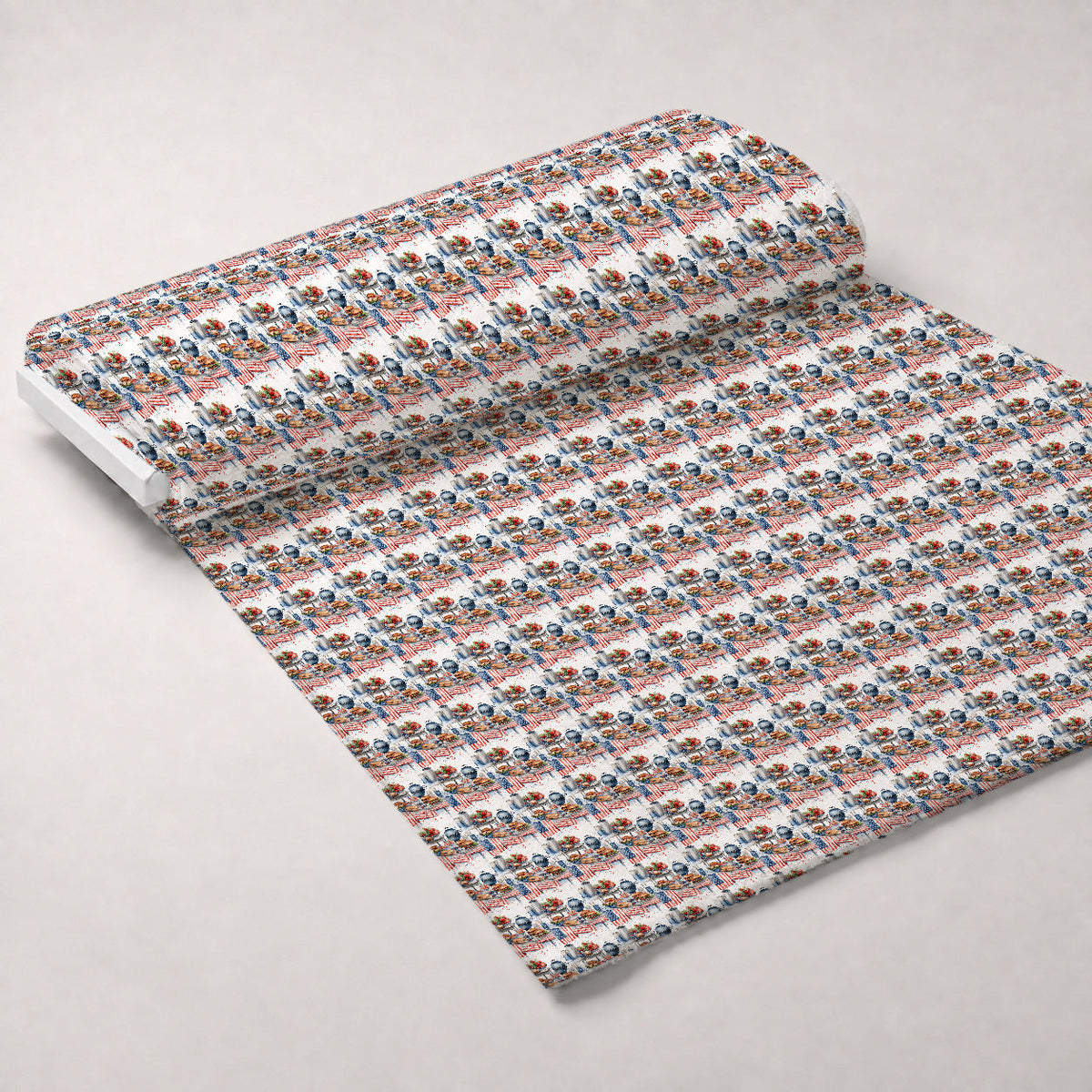 Patriotic Picnic Pattern 3 Minky Fabric