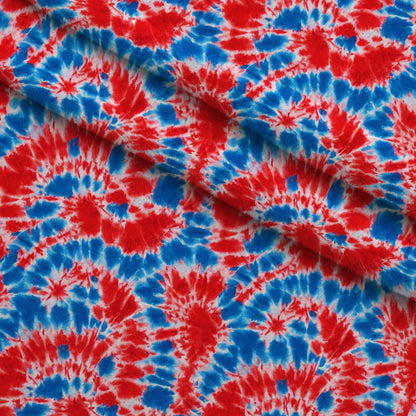 Patriotic Tie Dye Pattern 1 Minky Fabric
