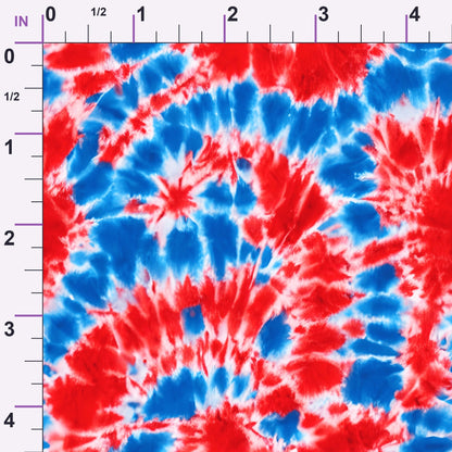 Patriotic Tie Dye Pattern 1 Minky Fabric