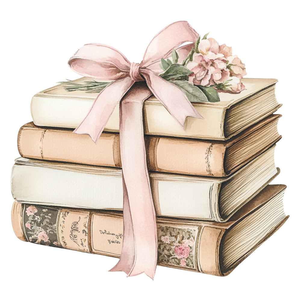 Shabby Chic Books Fabric Panel 12