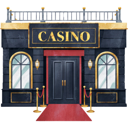 Watercolor Casino Fabric Panel 22