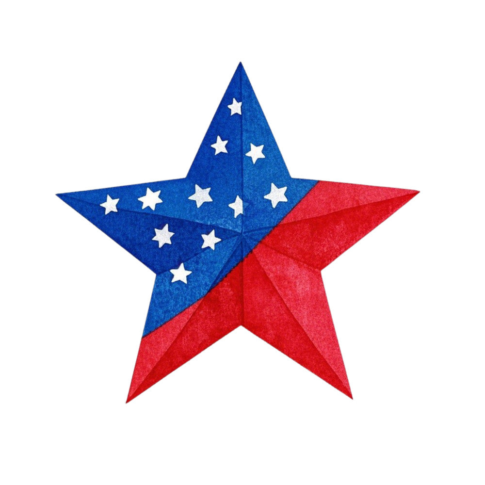 Patriotic Stars Fabric Panel 8