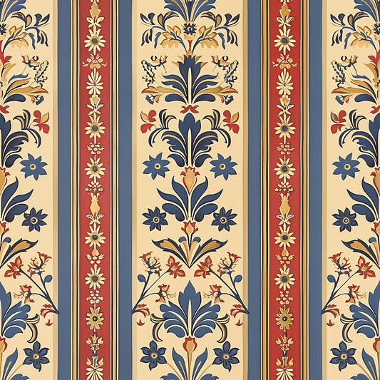 Medieval French Pattern 2 Quilting Cotton Fabric