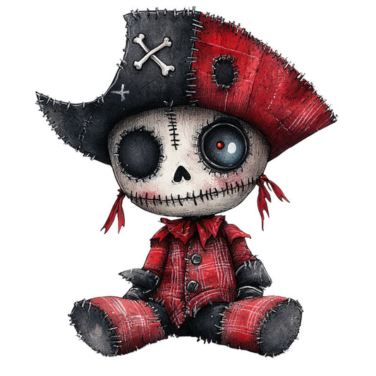 Colorful Voodoo Dolls Fabric Panel 6