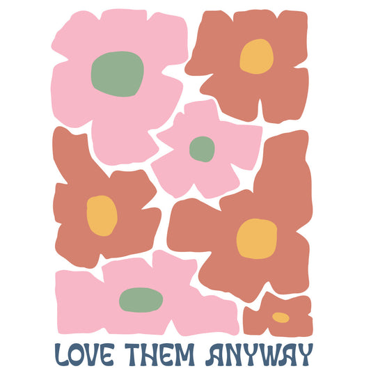 Christian Boho Flowers Fabric Panel 9