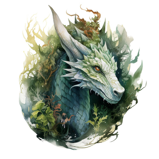 Elemental Dragons Fabric Panel 3