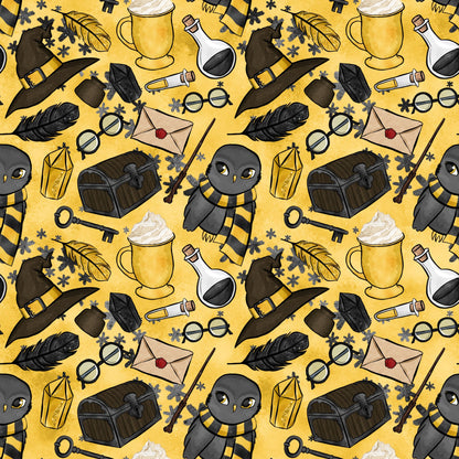 Wizard Magic School Pattern 10 Quilting Cotton Fabric