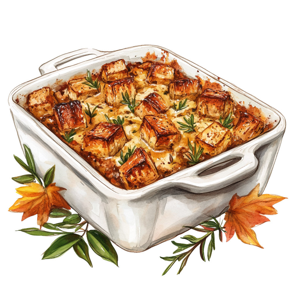 Watercolor Thanksgiving Fabric Panel 19