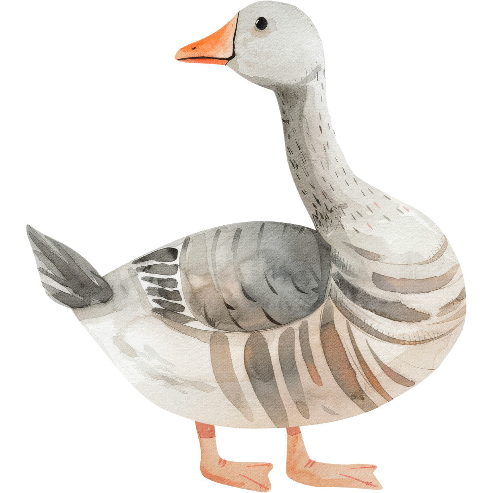 Watercolor Farm Fabric Panel 44