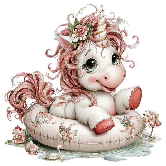 unicorn, fantasy, whimsical, magical, pastel pink, dusty rose, cream, ivory, floral, roses, flowers, animals, cute, children's, baby, nursery, cherubs, angels, birds, wings, ribbons, bows, vintage, romantic, spring, dreamy, gentle, soft, sweet, girl