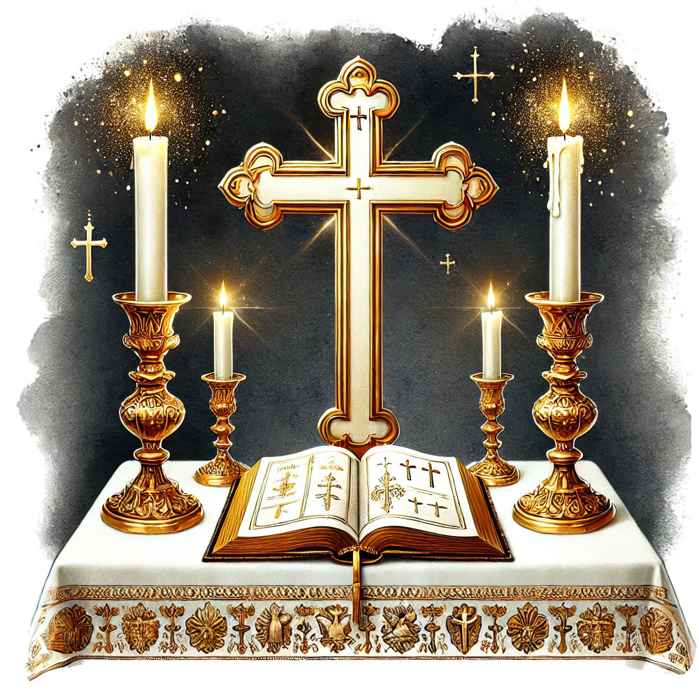 Catholic Symbols Fabric Panel 14