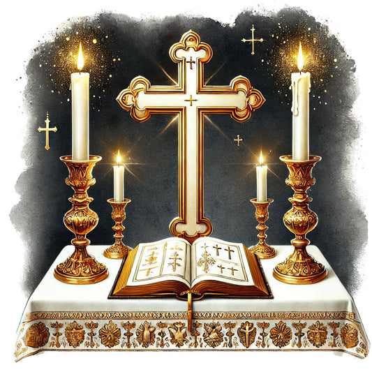 Catholic Symbols Fabric Panel 14