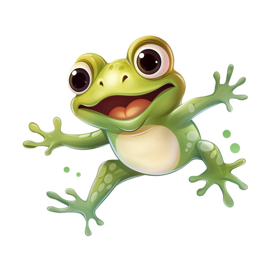 Cartoon Frogs Fabric Panel 5