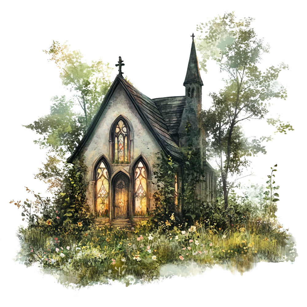 Gothic Cottage Fabric Panel 16