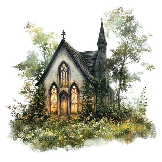 Gothic Cottage Fabric Panel 16