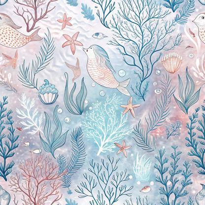Reef Reverie Pattern 1 Minky Fabric