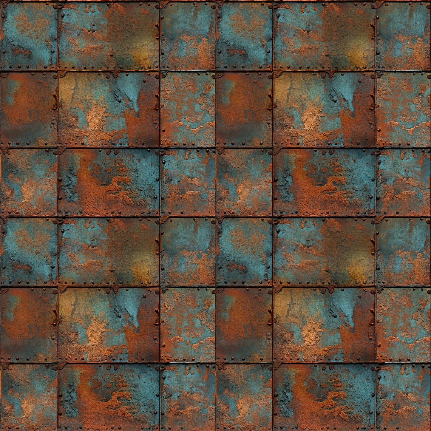 Rusted Iron Metal Textures Pattern 3 Quilting Cotton Fabric