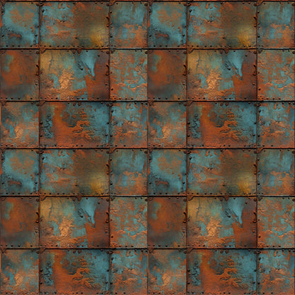 Rusted Iron Metal Textures Pattern 3 Quilting Cotton Fabric
