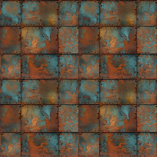 Rusted Iron Metal Textures Pattern 3 Quilting Cotton Fabric
