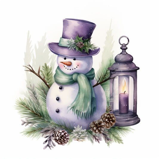 Classic Snowman Fabric Panel 7
