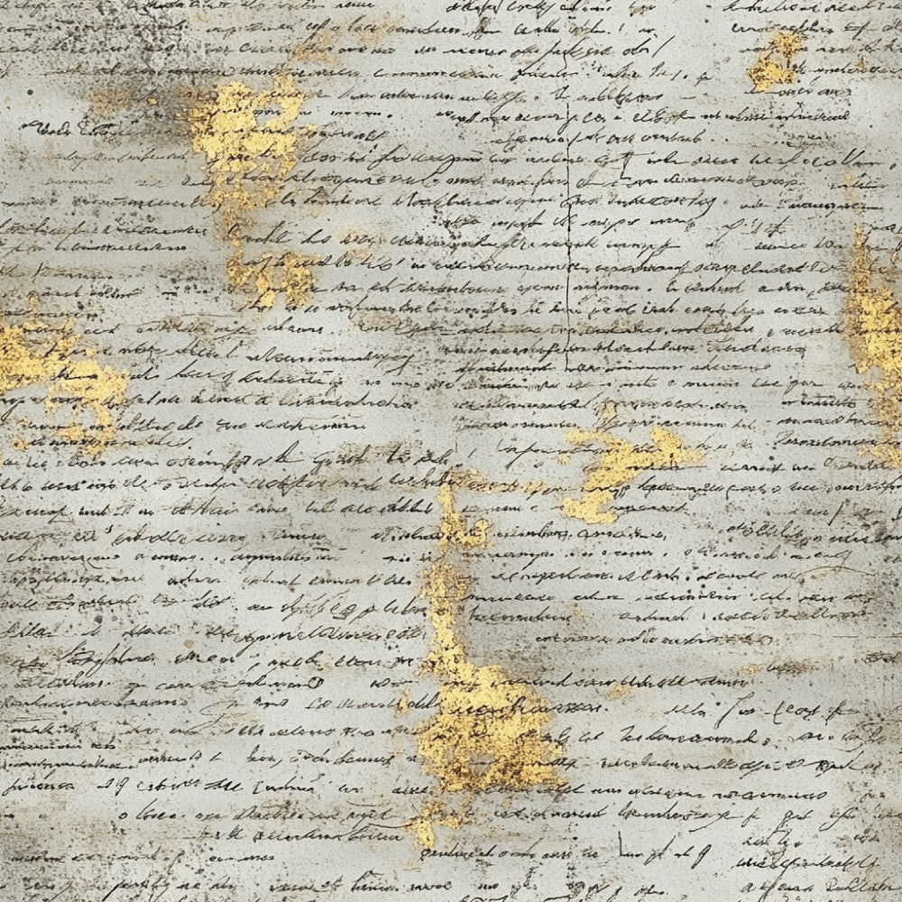 Gilded Forgotten Correspondence Pattern 15 Minky Fabric