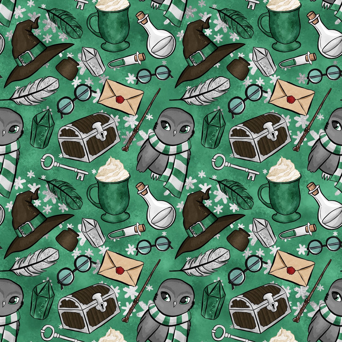 Wizard Magic School Pattern 31 Quilting Cotton Fabric
