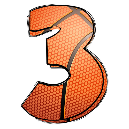Basketball Doodles Alphabet Fabric Panel 26