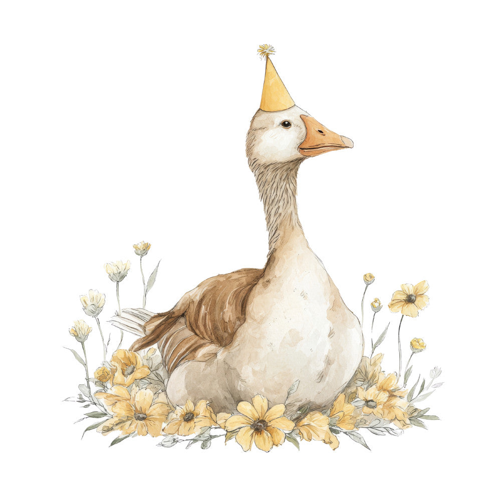 Vintage Silly Goose Fabric Panel 21