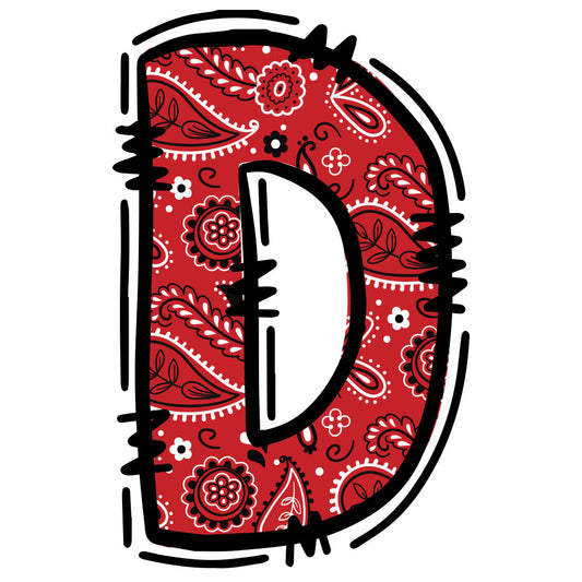 Cowboy Alphabet Fabric Panel 5