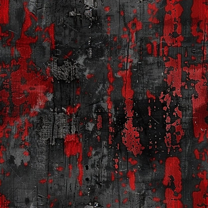 Red and Black Grunge Pattern 4 Quilting Cotton Fabric