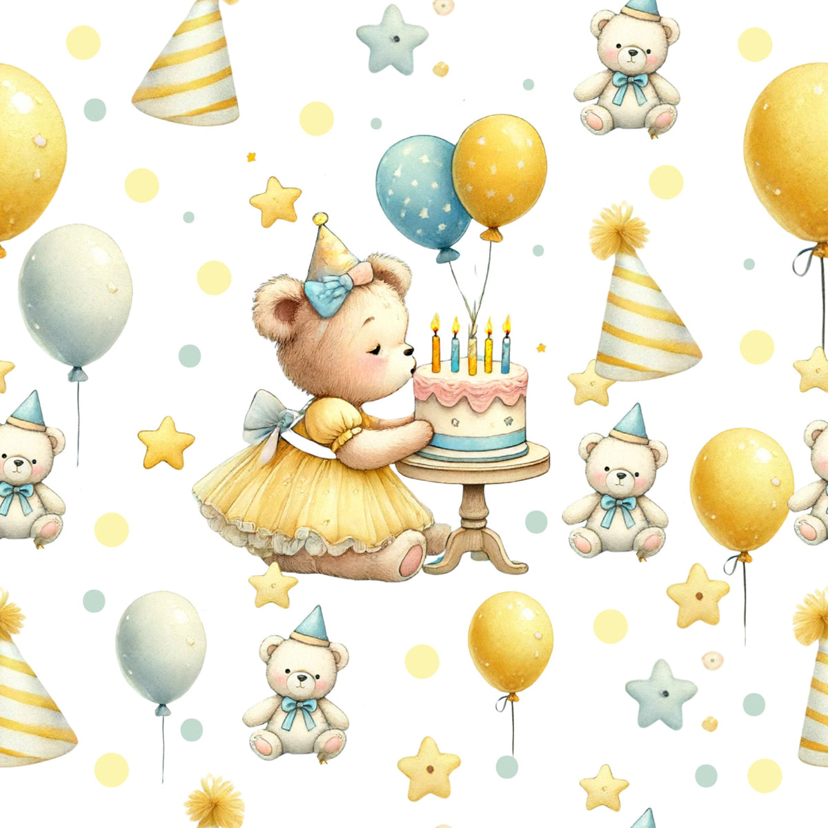 Sunshine Storybook Pattern 5 Minky Fabric