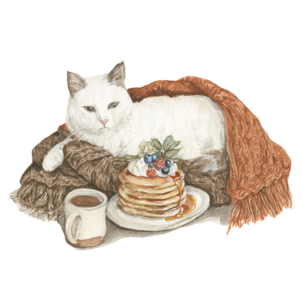 Cozy Autumn Cats Fabric Panel 47