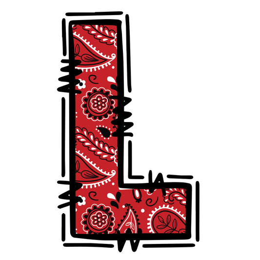 Cowboy Alphabet Fabric Panel 13