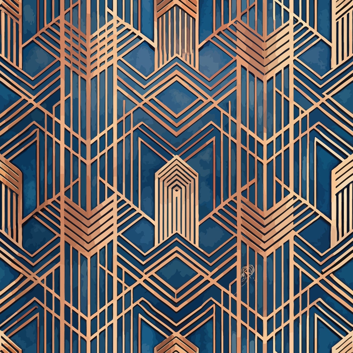 Art Deco Pattern 53 Quilting Cotton Fabric
