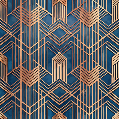 Art Deco Pattern 53 Quilting Cotton Fabric