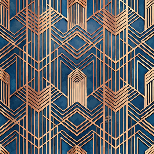 Art Deco Pattern 53 Quilting Cotton Fabric
