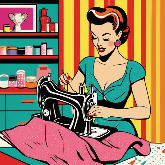 Pop Art Sewing Fabric Panel 49