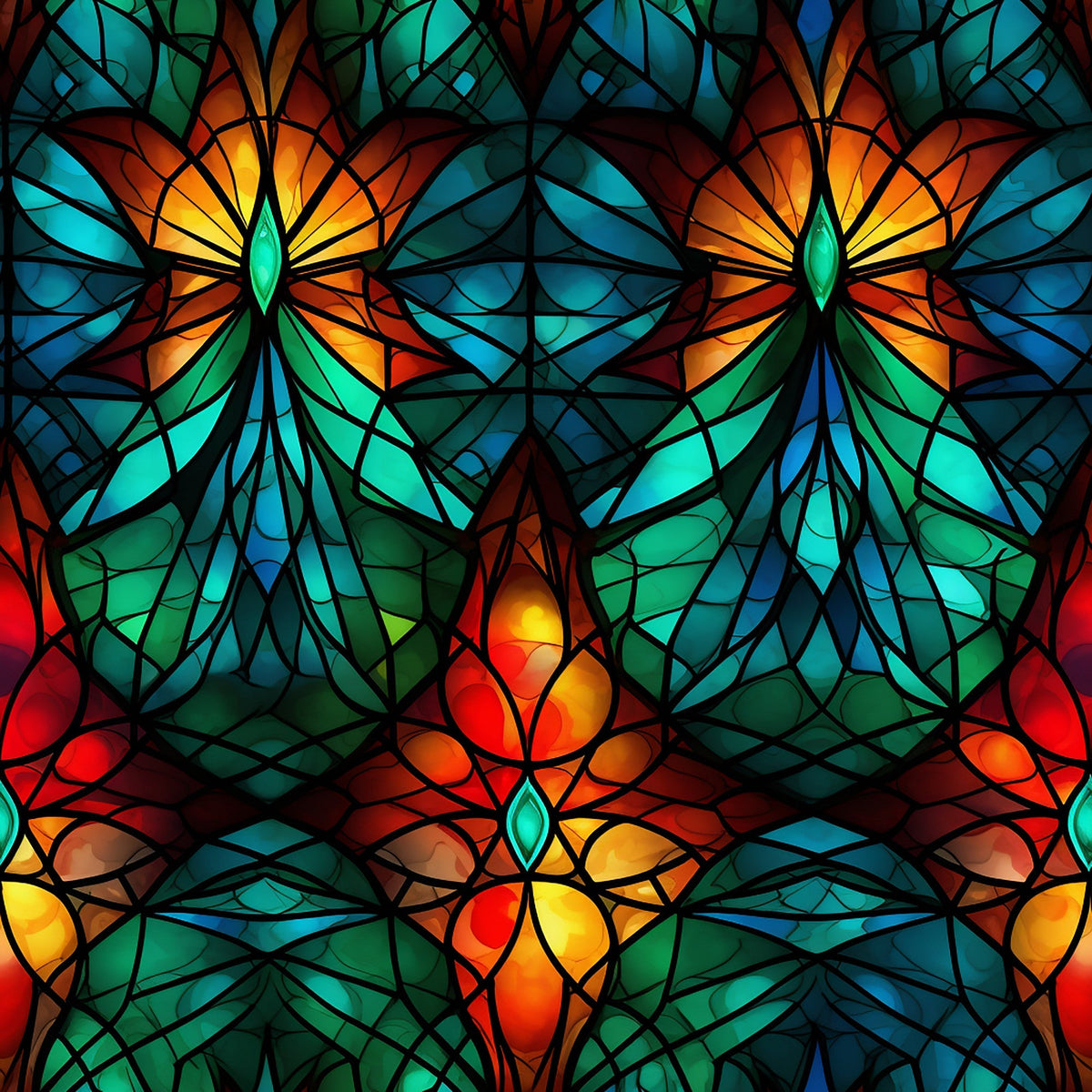 Cathedral Blooms Pattern 2 Minky Fabric