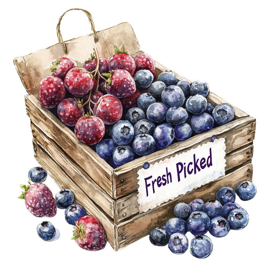 Blueberry Gardens Fabric Panel 20