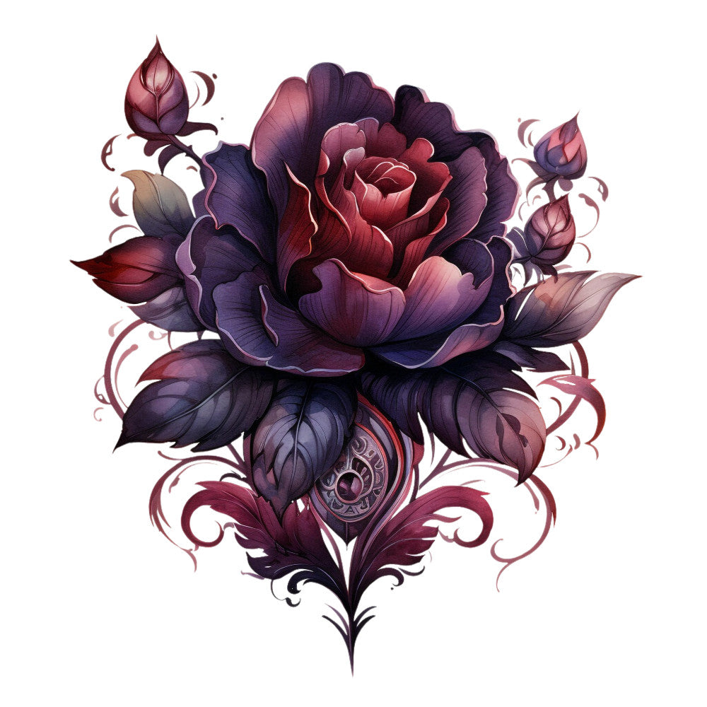 Gothic Floral Fabric Panel 9