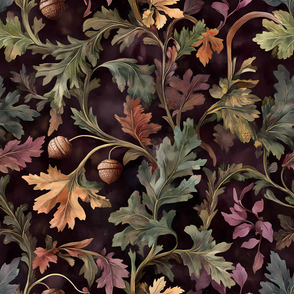 Midnight Harvest Garden Pattern 20 Minky Fabric