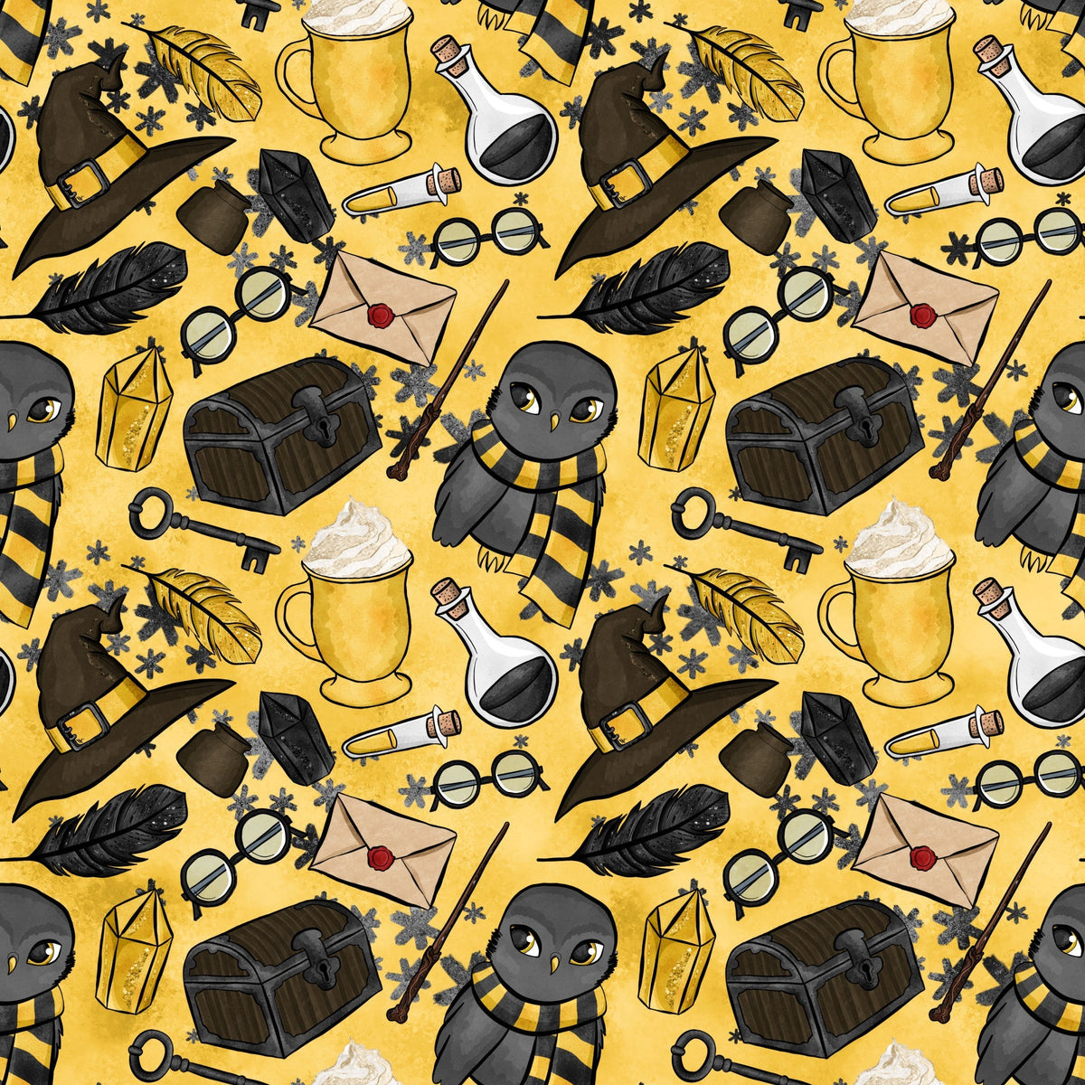 Owl Post Academy Pattern 10 Minky Fabric