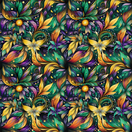 French Quarter Mardi Gras Pattern 2 Quilting Cotton Fabric