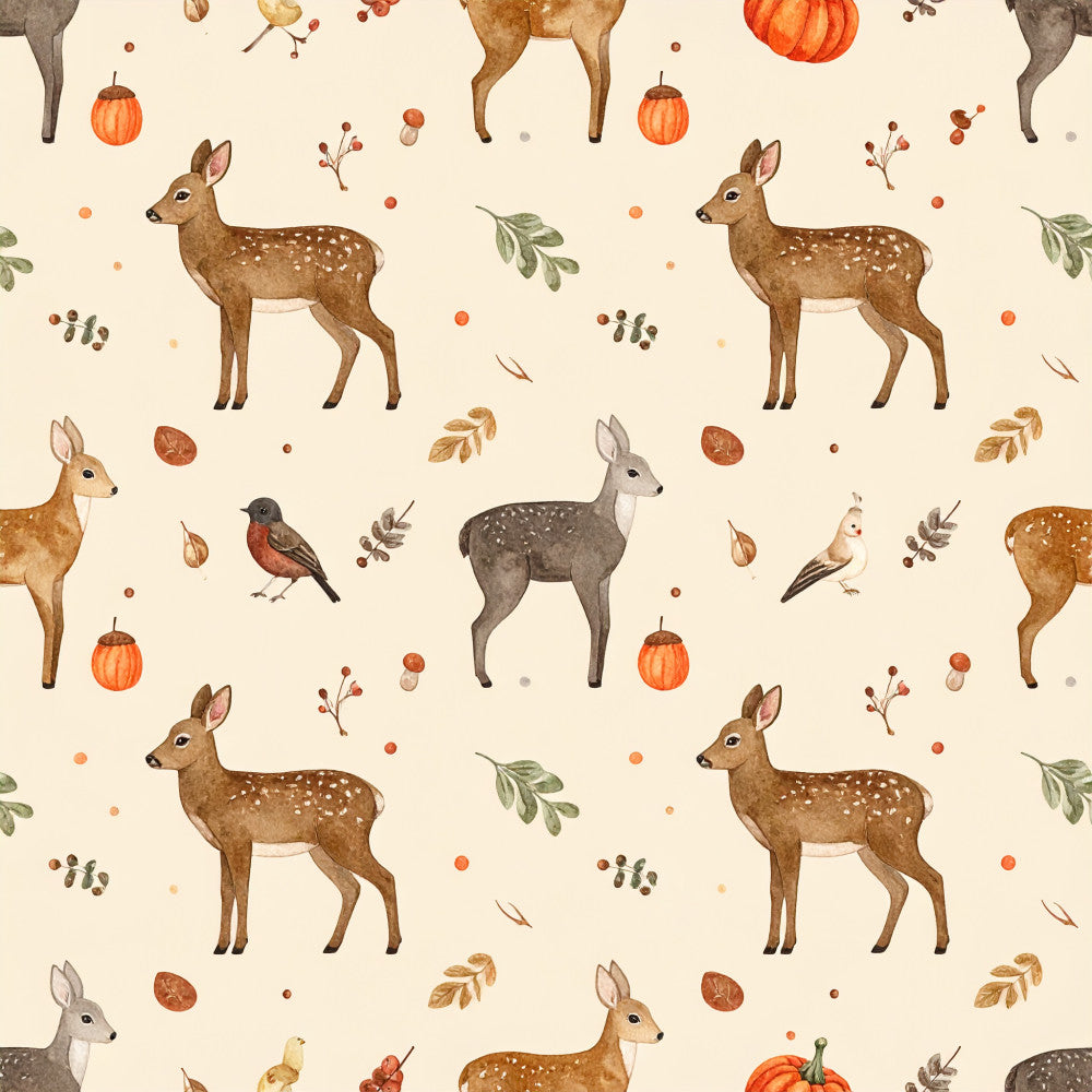 Autumn Woodland Whimsy Pattern 26 Minky Fabric