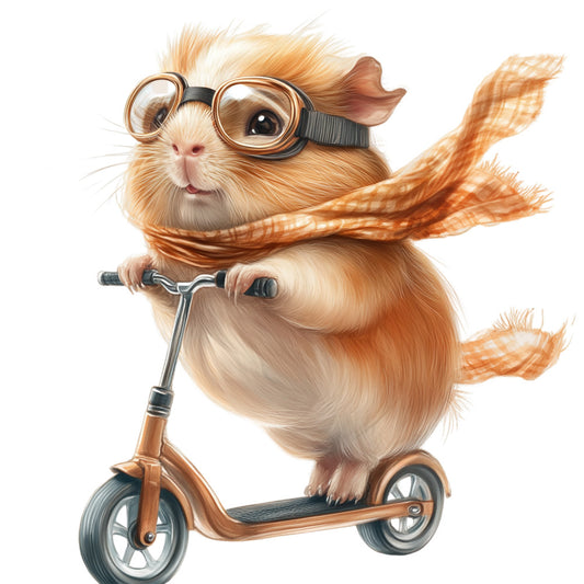 Cute Guinea Pigs Fabric Panel 20