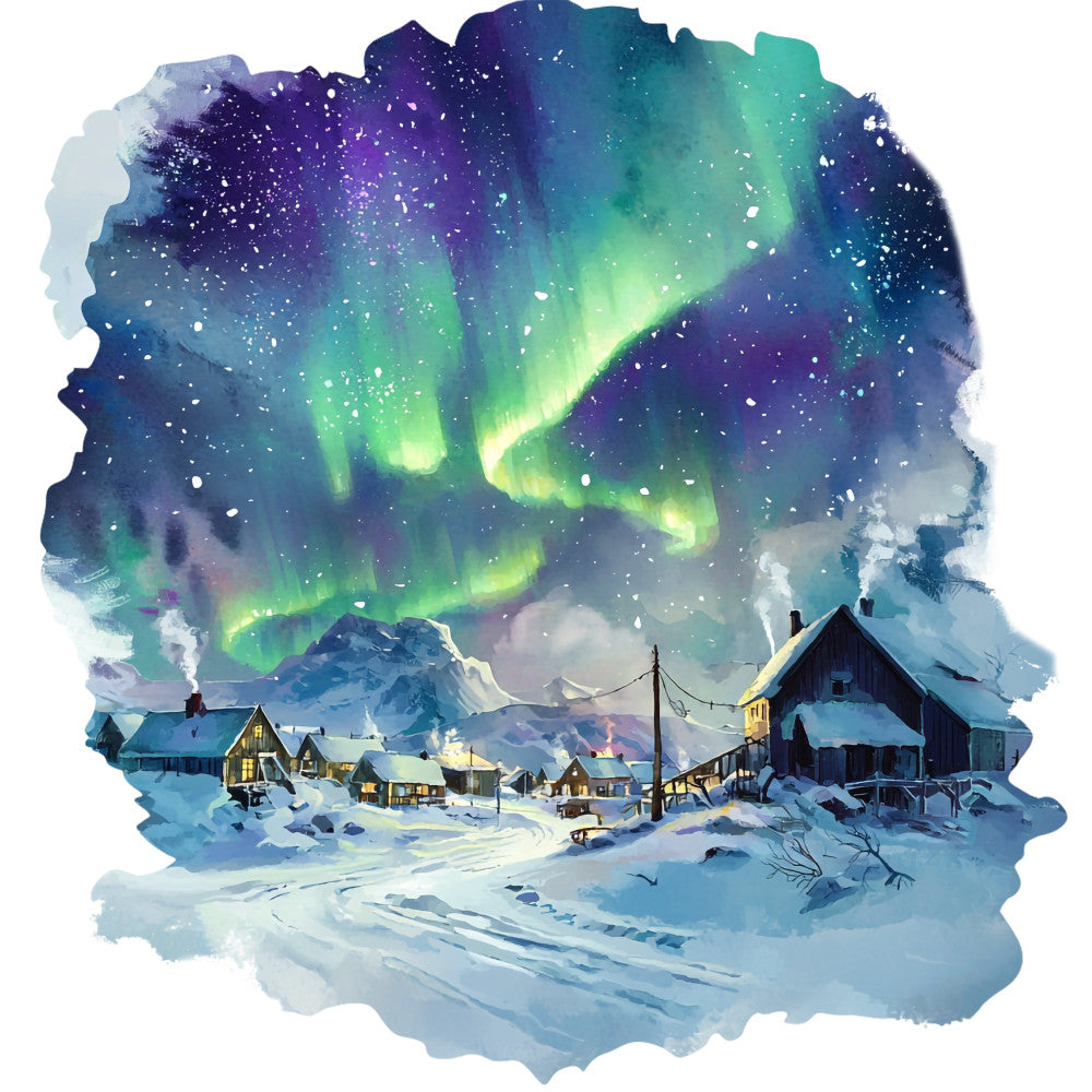 Greenland Landscape Fabric Panel 20