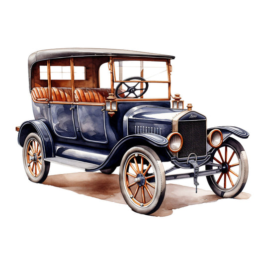Vintage Cars Fabric Panel 4