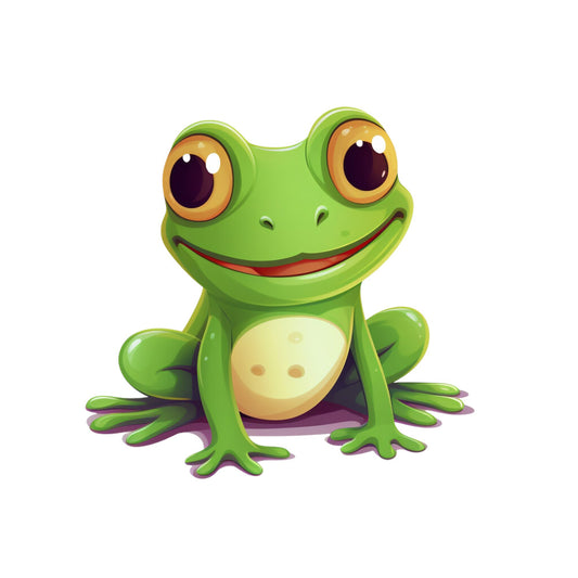 Cartoon Frogs Fabric Panel 3