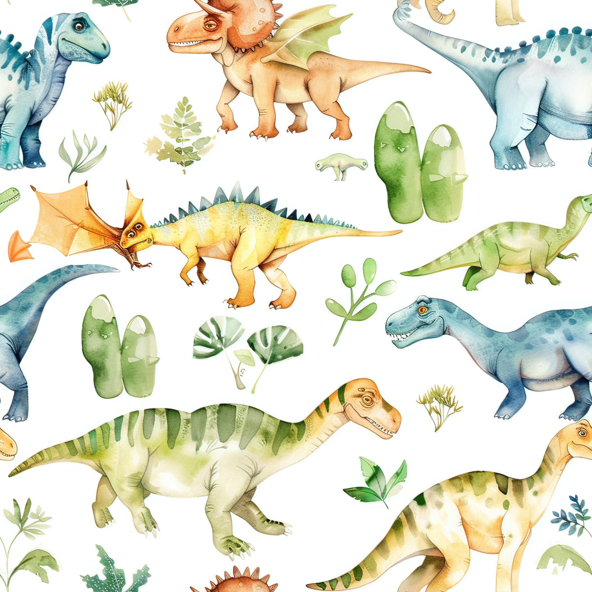 Prehistoric Pals Pattern 5 Minky Fabric