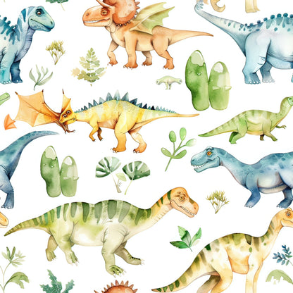Prehistoric Pals Pattern 5 Minky Fabric